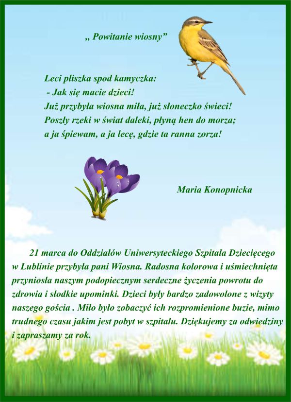 Powitanie wiosny